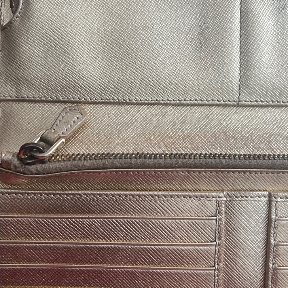 Prada Metallic Gold Clutch wallet - Picture 6 of 10